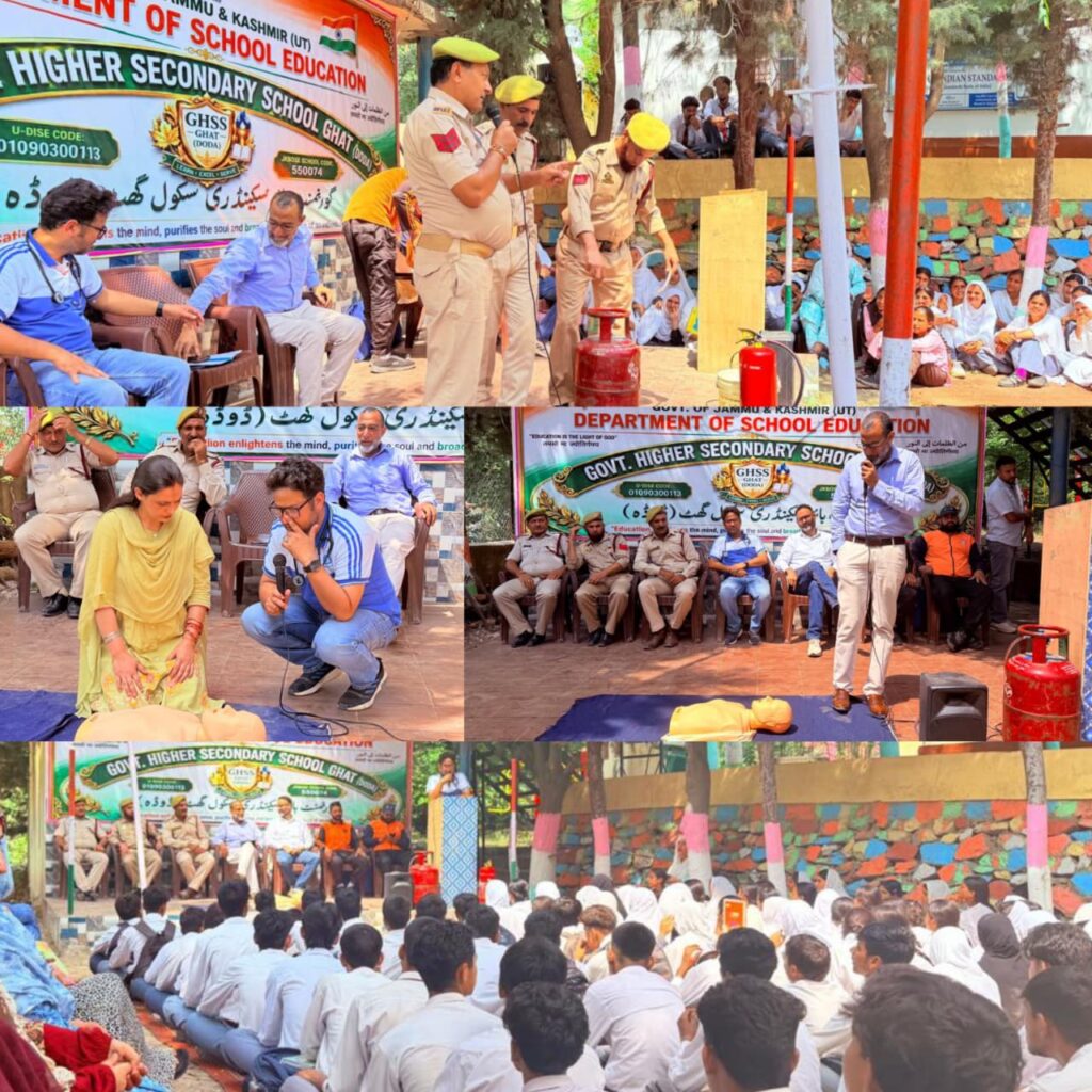 Fire Safety & Disaster Management Training conducted at Govt. HSS Ghat (Doda)