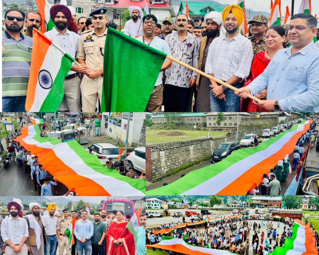 Grand Tiranga Rally taken out in Bhaderwah
