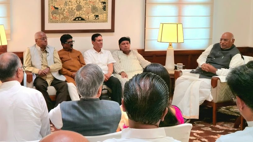 INDIA Bloc leaders hold floor strategy meeting at Parliament House today