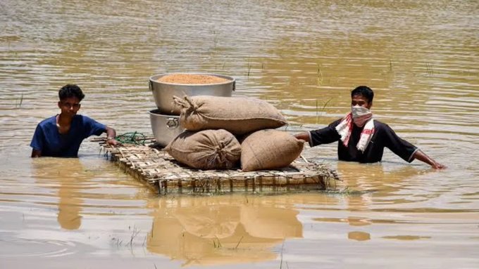 Assam flood situation grim; 1.6 lakh people affected, toll reaches 95