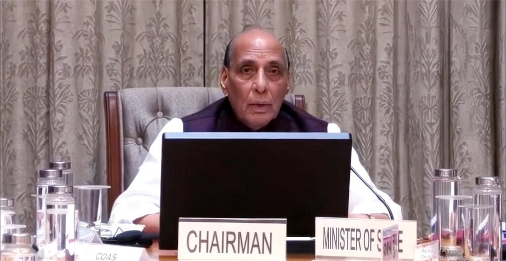 Defence Minister Rajnath Singh chairs meeting of Parliamentary Consultative Committee for Ministry of Defence on Territorial Army