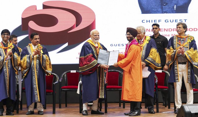 ‘Wish there were daughters also among medallists’: PM Modi at IIT Delhi convocation