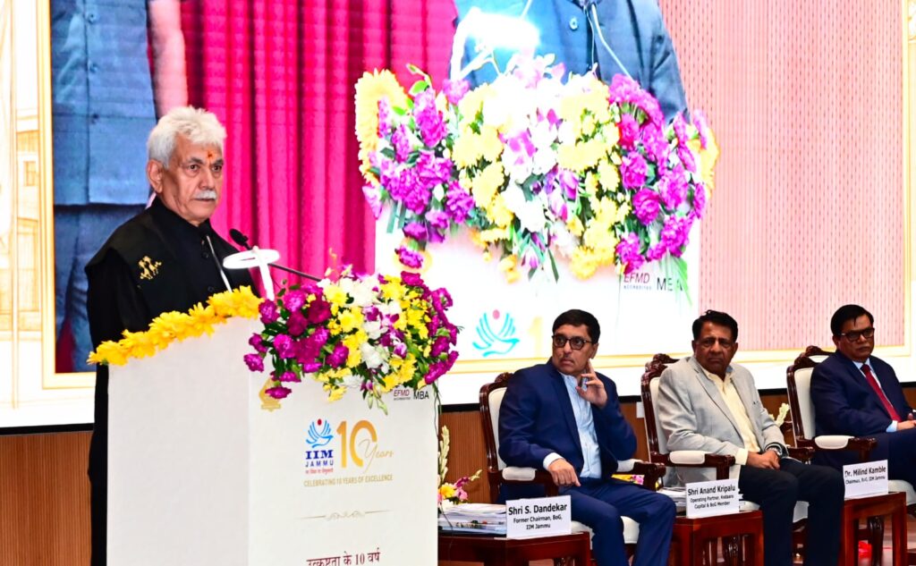 IIM Jammu will earn global recognition and respect in next decade: LG Manoj Sinha