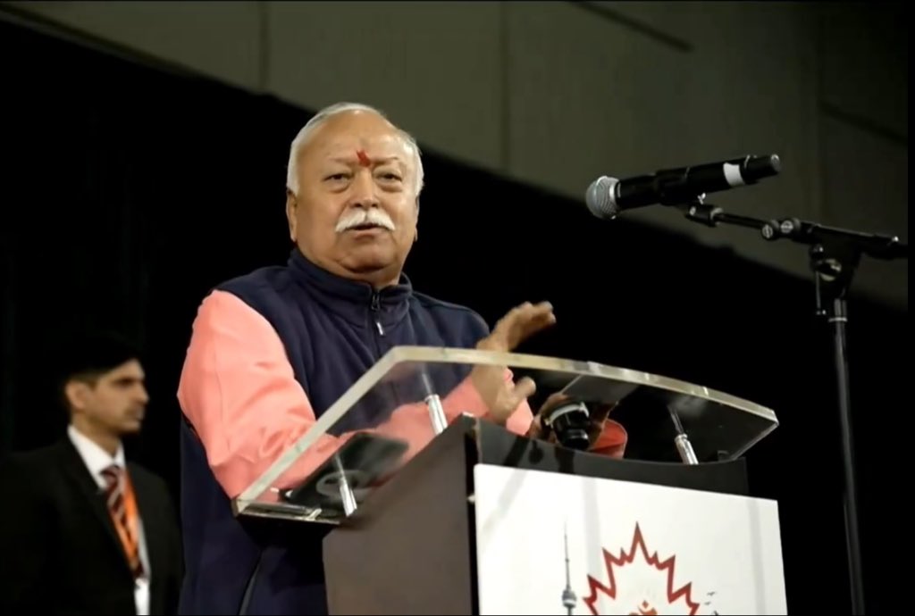 “Vishwaguru, not a Mahashakti”: RSS Chief Mohan Bhagwat highlights India’s legacy of refuge, global service in Toronto