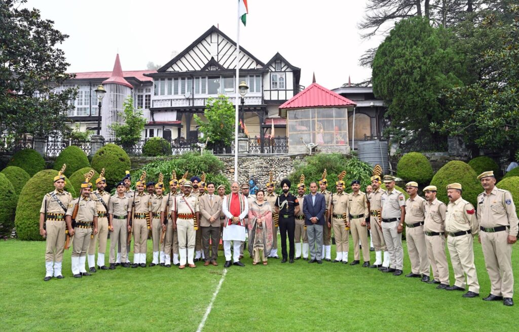 Himachal Governor Kavinder Gupta Hoists Tricolour at Lok Bhavan on Independence Day
