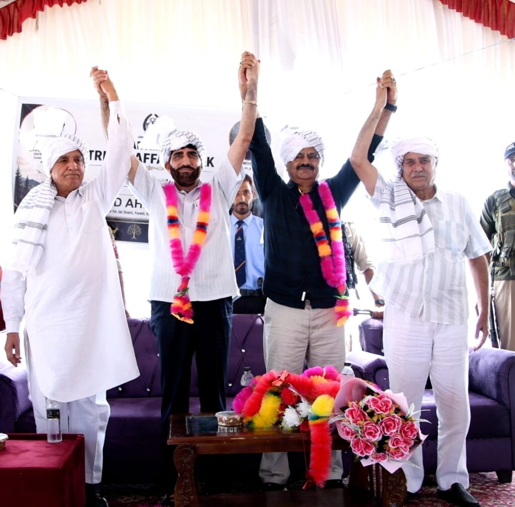 Javed Rana attends Tribal Convention on Forest Rights Act at Pulwama; hints at development of Sangerwani as model tribal tourism village