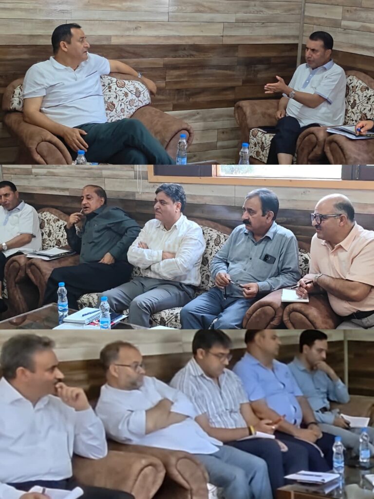 Javid Dar reviews arrangements for kisan mela, foundation stone laying of mandi at Wusan Bangil Tangmarg