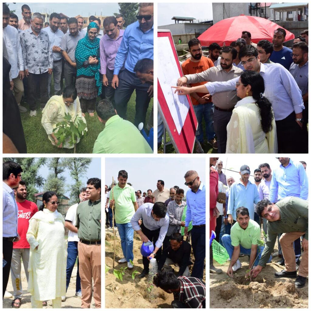 Mandeep Kaur leads plantation drive; reviews progress on modern Abattoir at Allochi Bagh