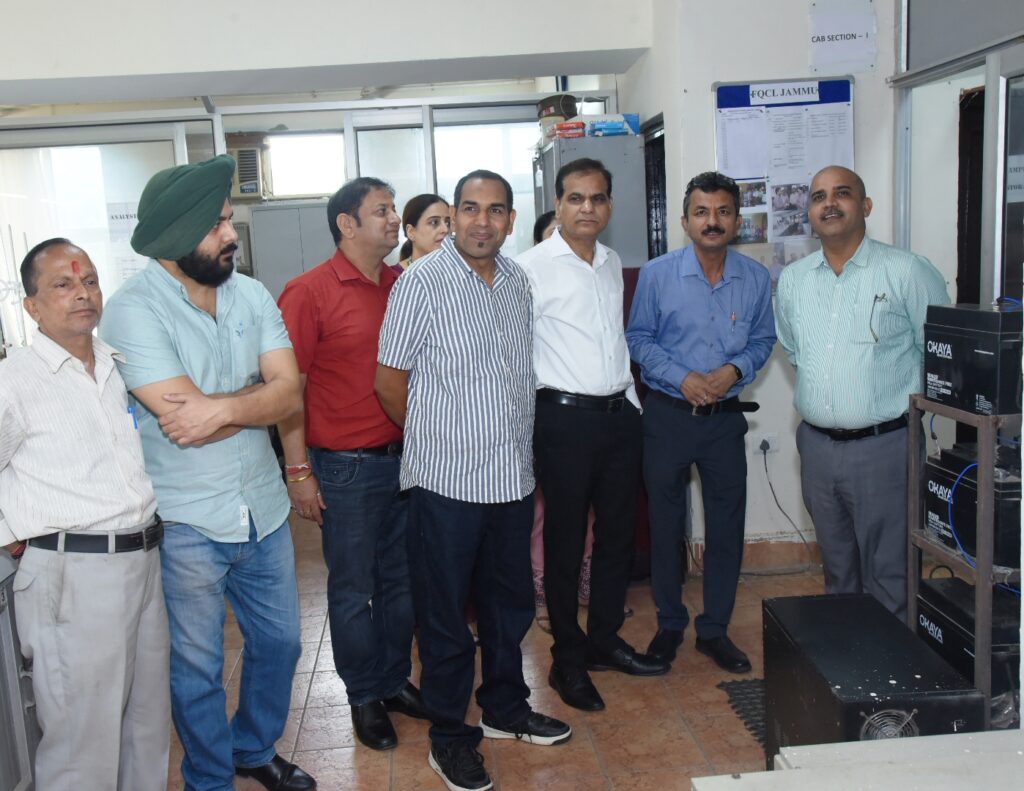 NABL Assessment Team visits FQCL Jammu for surveillance assessment