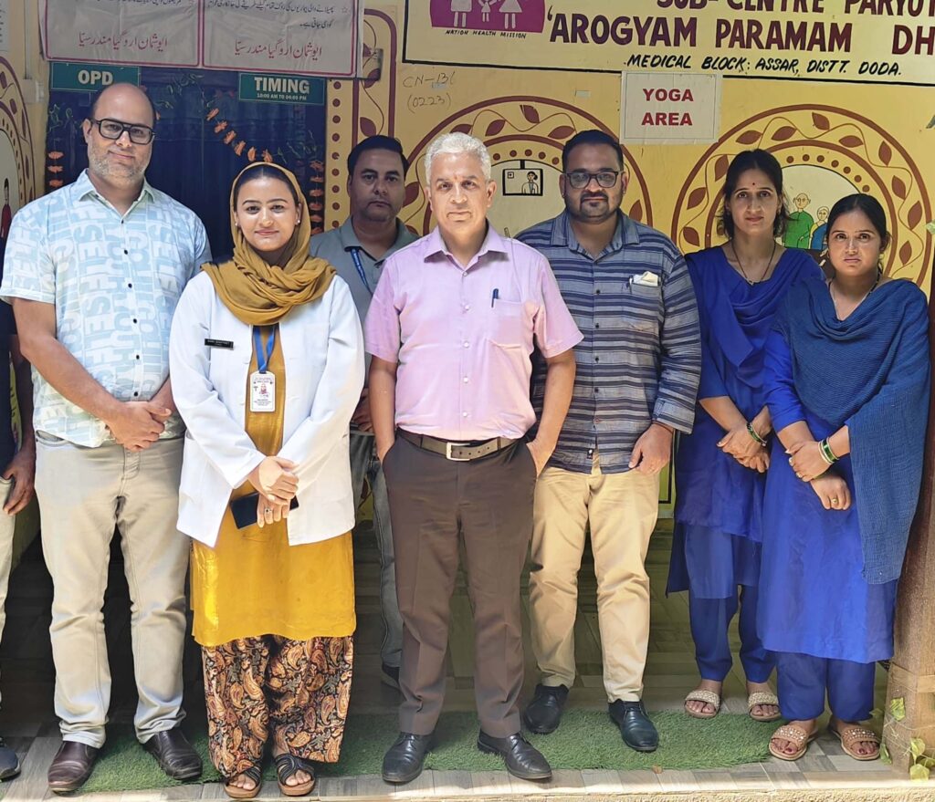 NQAS monitoring and surveillance team visits health facilities in district Doda