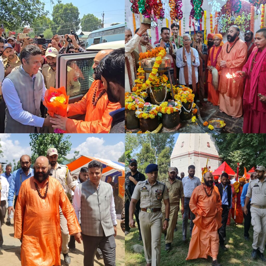 SANJY-2026: Chhari Mubarak received warmly at Bijbehara; commences final journey to Holy Cave