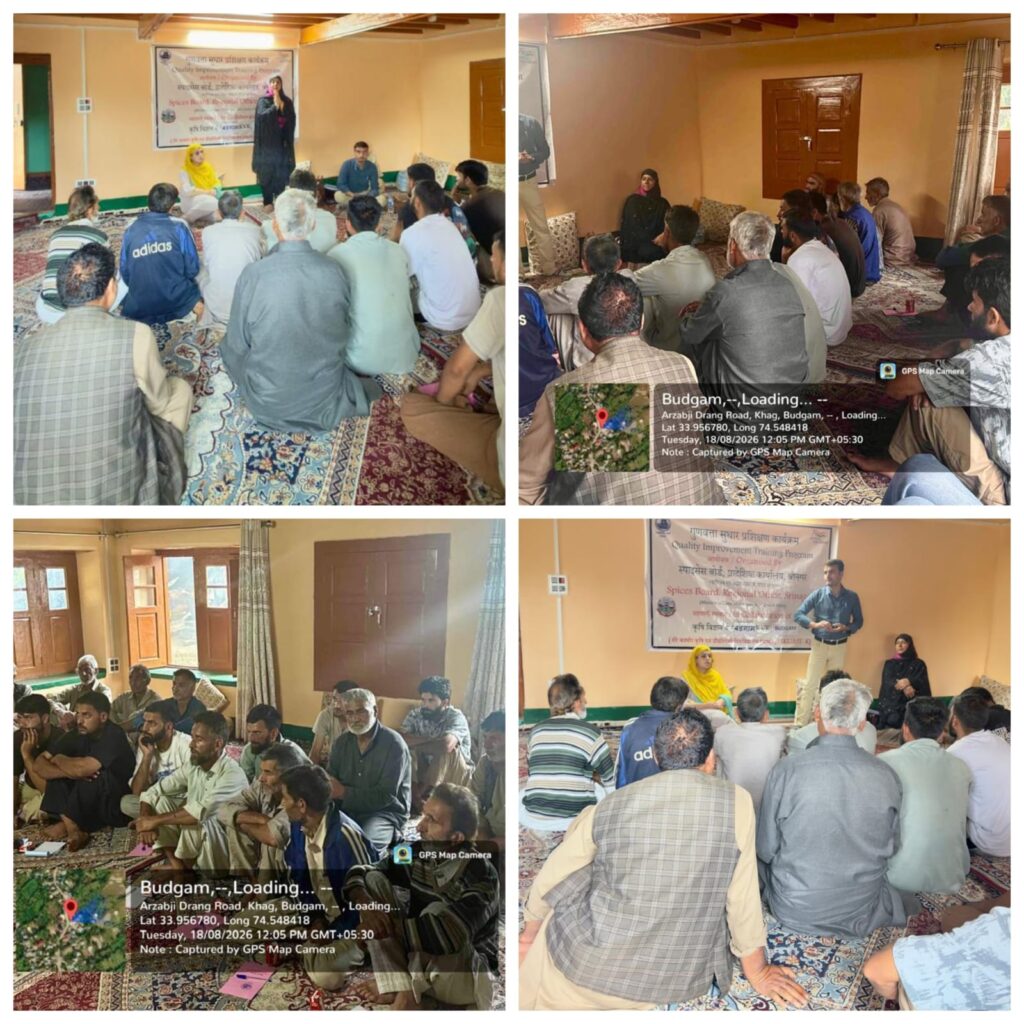 SKUAST-K conduct Training Programme for Tribal Spice Growers in Khag Drung