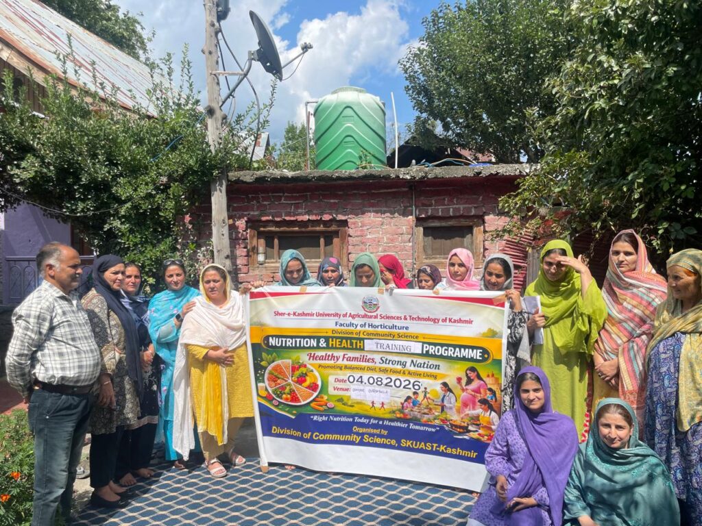 SKUAST-K takes nutrition awareness to Baramulla village, empowers women with healthy eating, affordable recipes