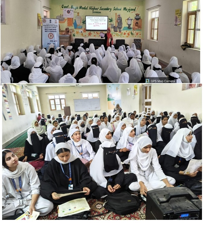 SWD Srinagar organizes awareness session on “Dignity and Personal well-being” under BBBP