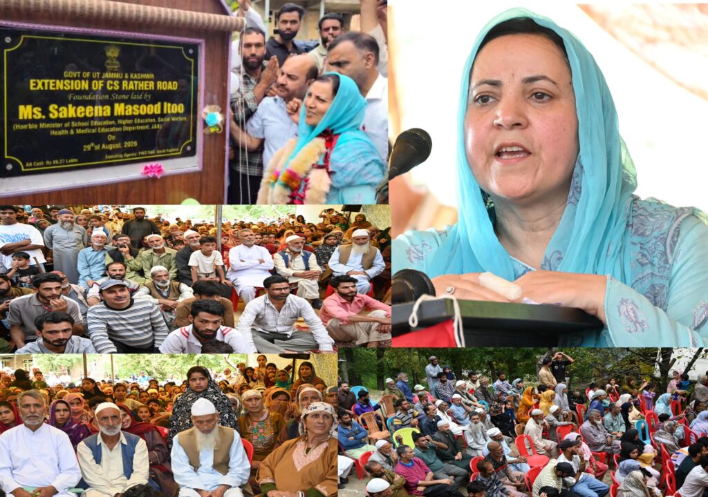 Sakeena Itoo visits Check-e-Samad, held public outreach camp