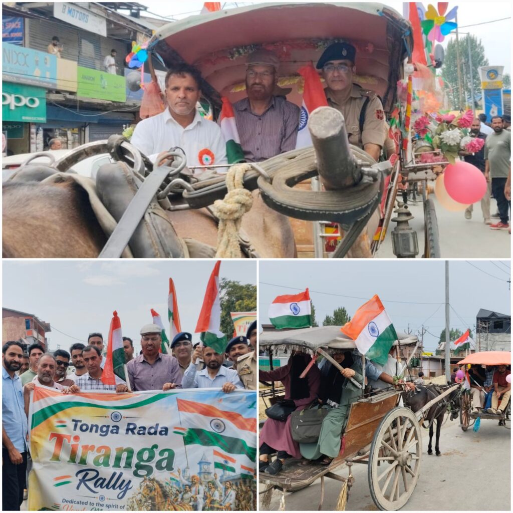 Sopore rides high on Patriotism with unique Tonga Tiranga Rally
