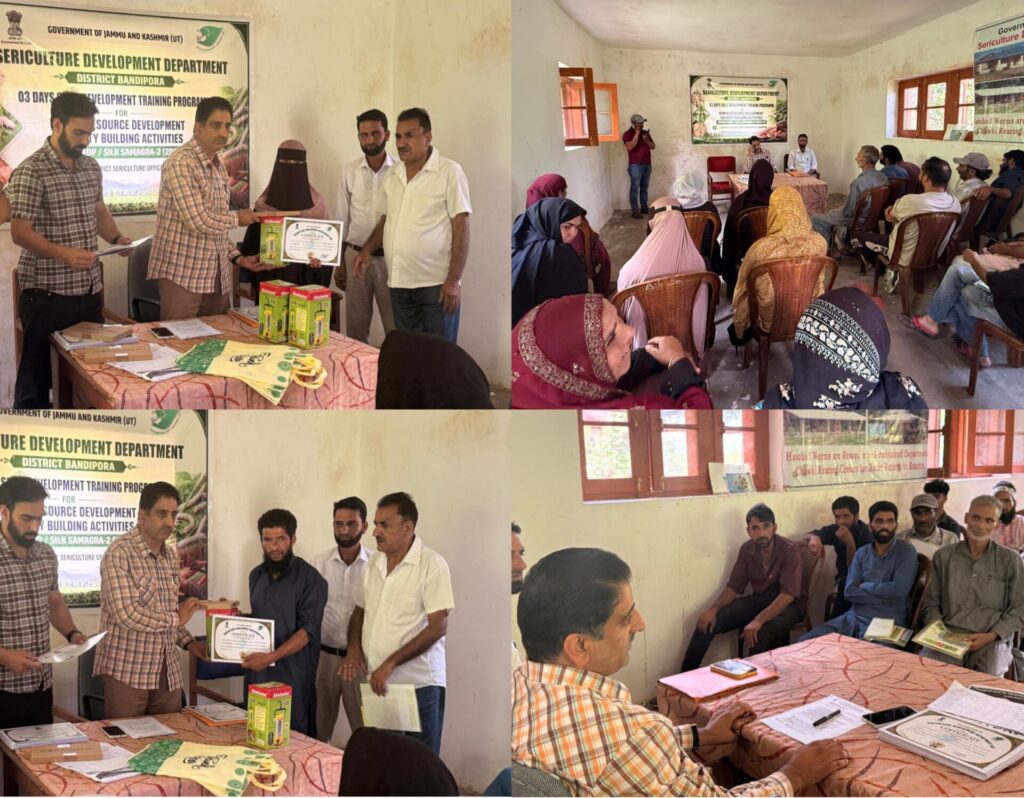 Three-Day’s Capacity Building Programme for Sericulture Farmers under HADP begins in Bandipora