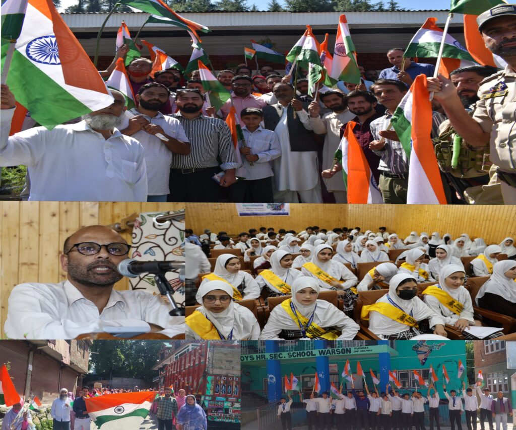 Tiranga Rallies, Quiz Competitions, Marathons held Across Kupwara on 2nd Day of ‘Har Ghar Tiranga’ Campaign