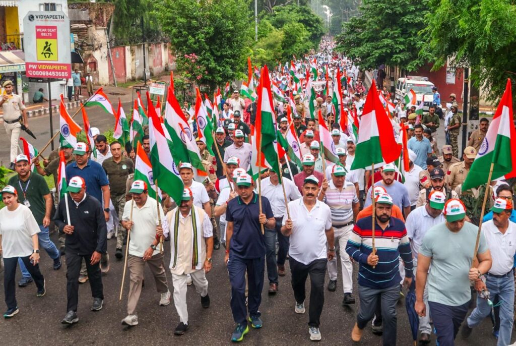 Tiranga Rally taken out in Jammu ahead of Independence Day