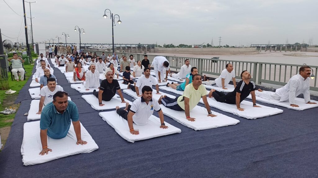 JMC Organises Yoga Session at Suryaputri Tawi Riverfront