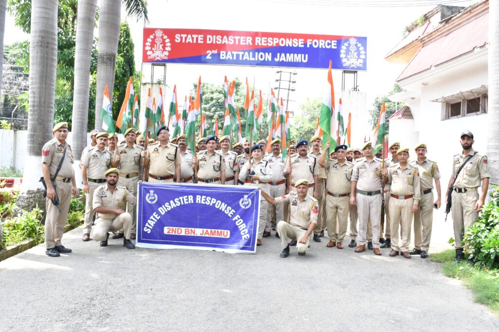 SDRF Jammu Takes Out Tiranga Rally Ahead of Independence Day