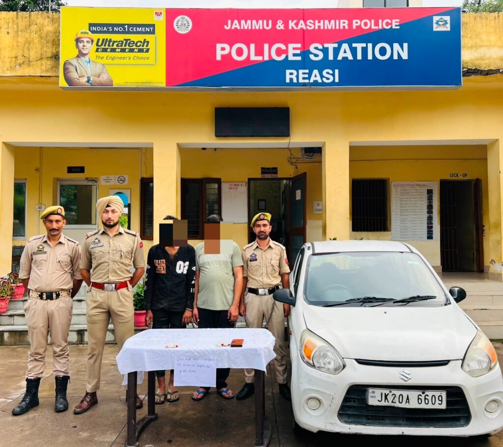 Two Alleged Drug Peddlers Held With 28 Grams Heroin in Reasi