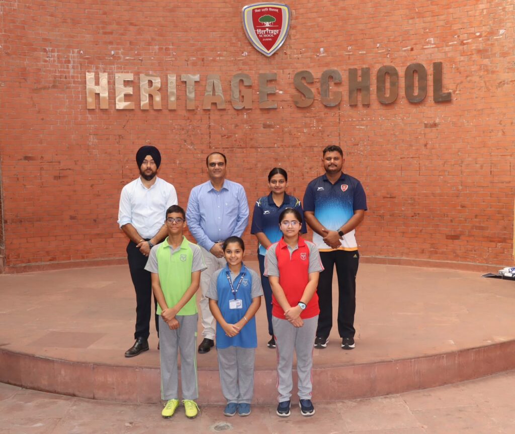 Heritage School Swimmers Compete at 42nd Sub Junior Aquatic Championship in Jaipur