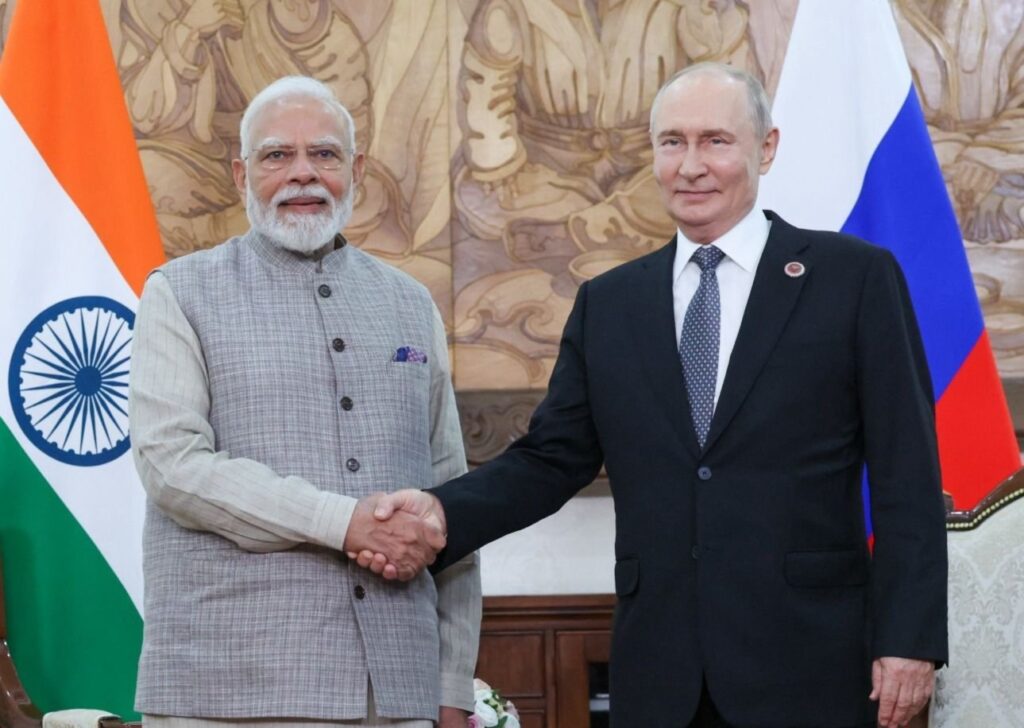 PM Modi meets with Russian President Putin at SCO sidelines in Bishkek, share warm hug
