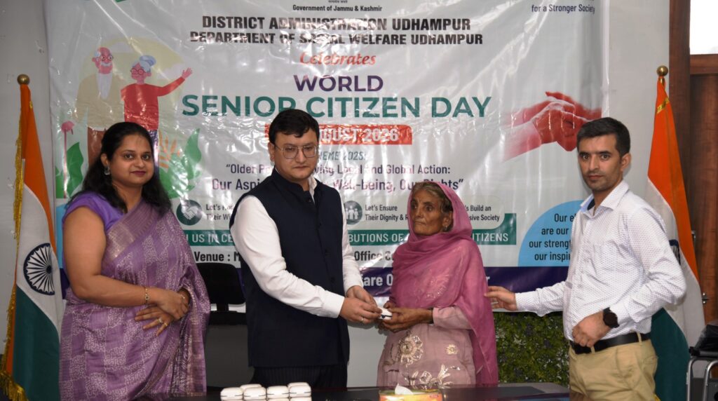 World Senior Citizens Day celebrated at Udhampur