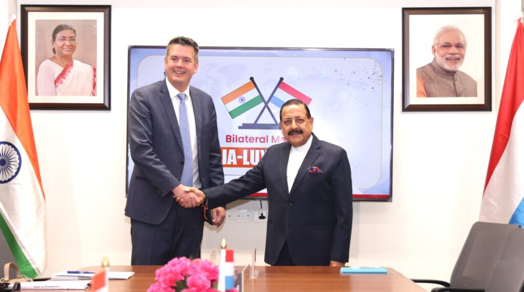 Luxembourg Minister calls on Dr Jitendra, discusses collaboration in Space sector