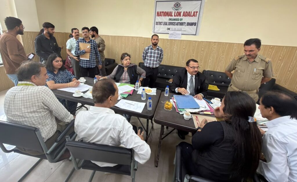 503 cases settled at National Lok Adalat Udhampur