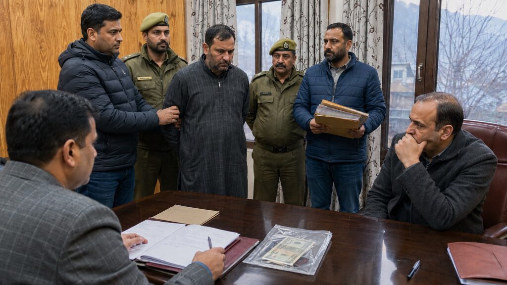 ACB Arrests Two Police Officials in ₹15,000 Bribery Case in Srinagar