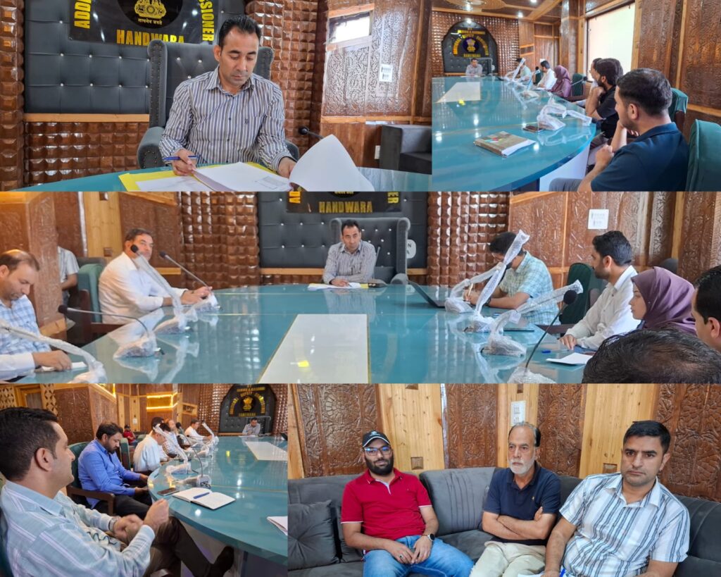 ADC Handwara chairs review meeting on Mission YUVA