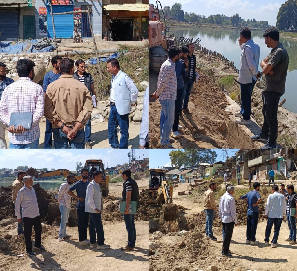 ADDC Bandipora inspects ongoing I&FC Works at Sumbal Sub Division