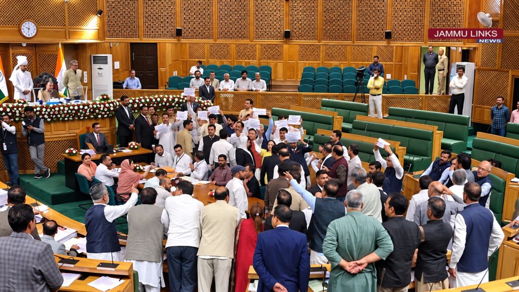 J&K Assembly Adjourned Amid Uproar, Heated Exchanges Between Members