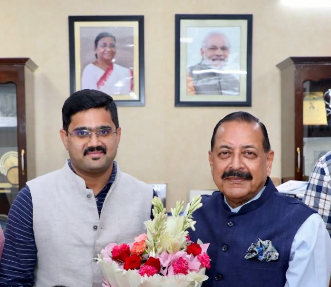 Ankit Gupta Meets Union MoS Dr. Jitendra Singh, Discusses Boosting J&K Startup Ecosystem