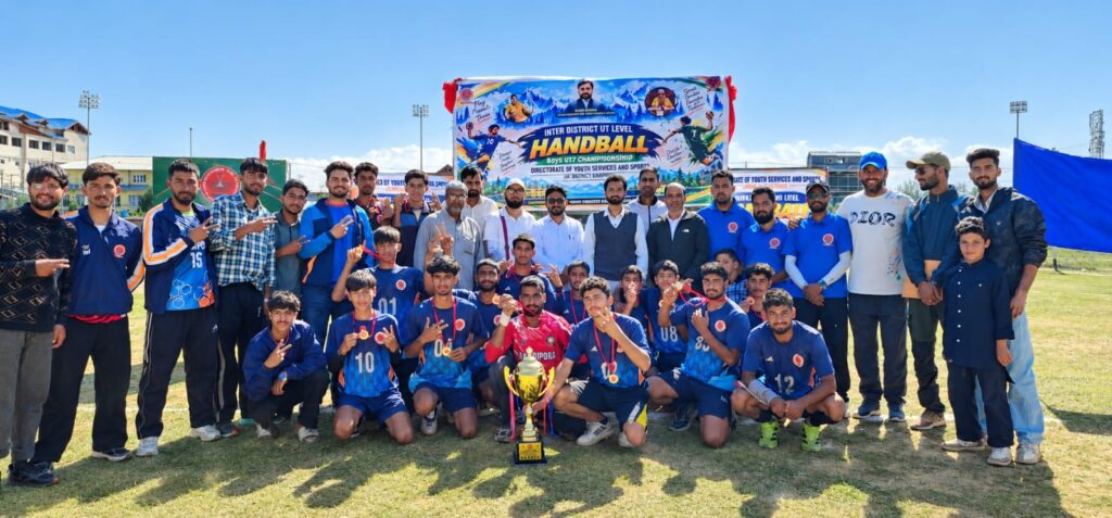 Bandipora clinches U—17 Boys Handball Title at S.K. Stadium