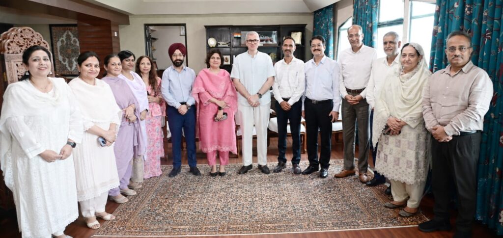 CM Omar Abdullah meets newly inducted IAS officers, other deputations, senior officers