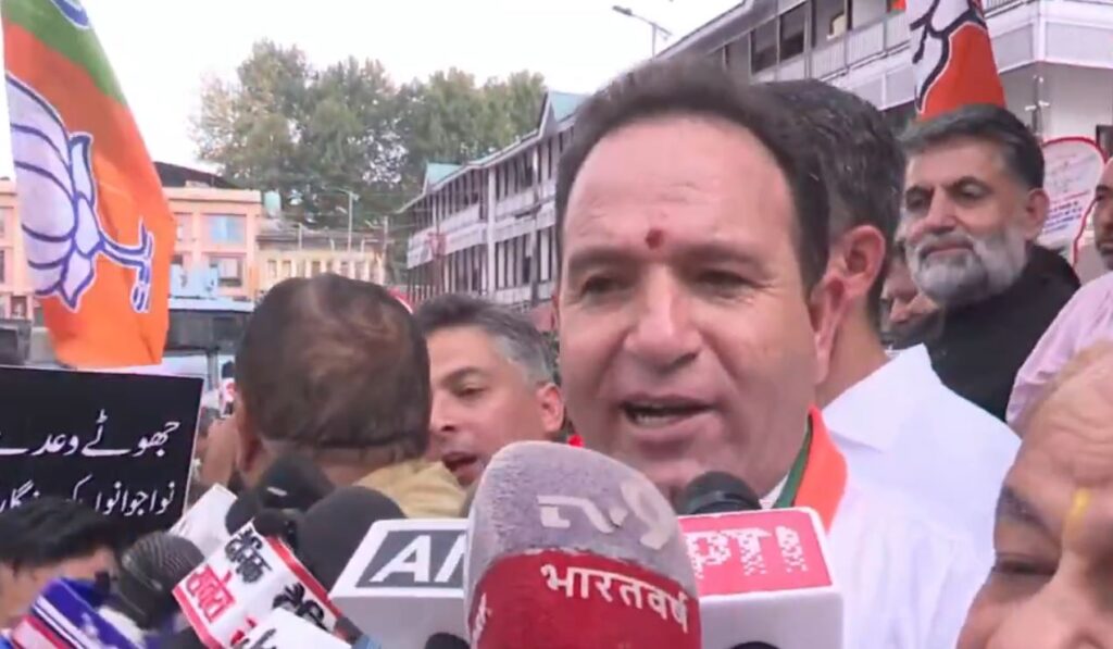 LoP Sunil Sharma dares CM Omar Abdullah to resign from Ganderbal & seek fresh mandate on statehood