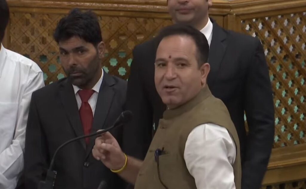 Leader of Opposition Sunil Sharma slams Omar Abduallah’s statehood resolution
