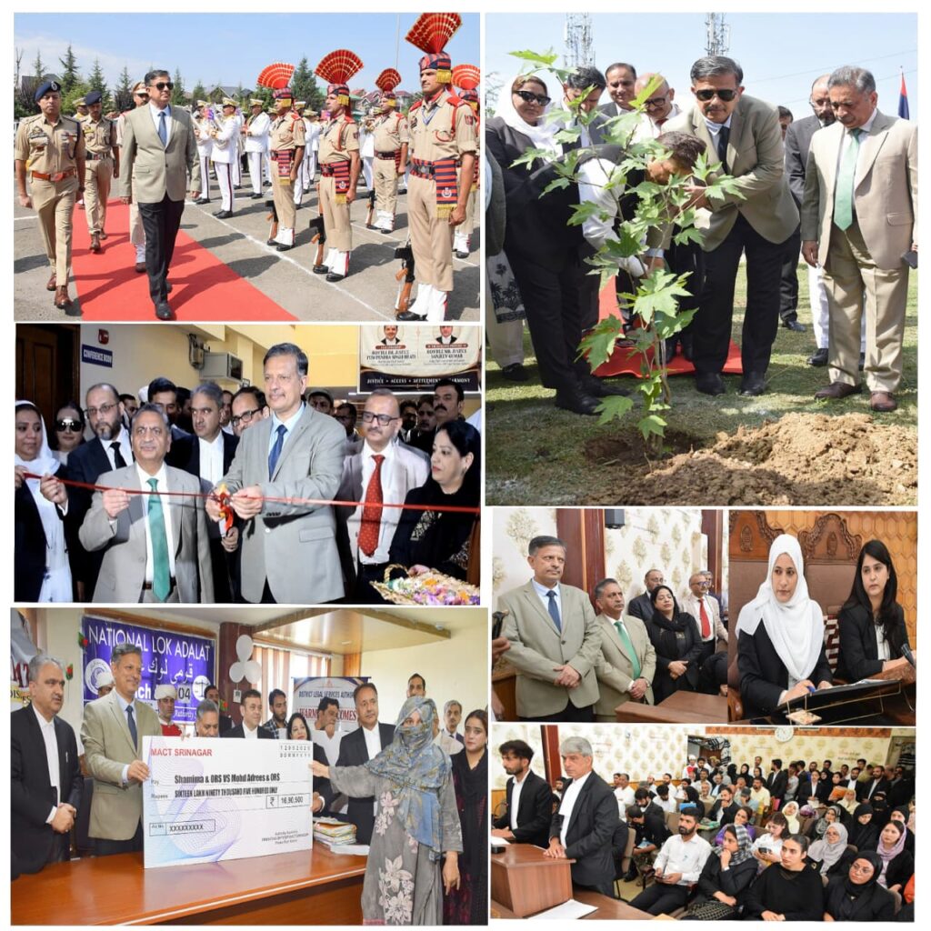 Chief Justice inaugurates 3rd National Lok Adalat at District Court Complex Srinagar