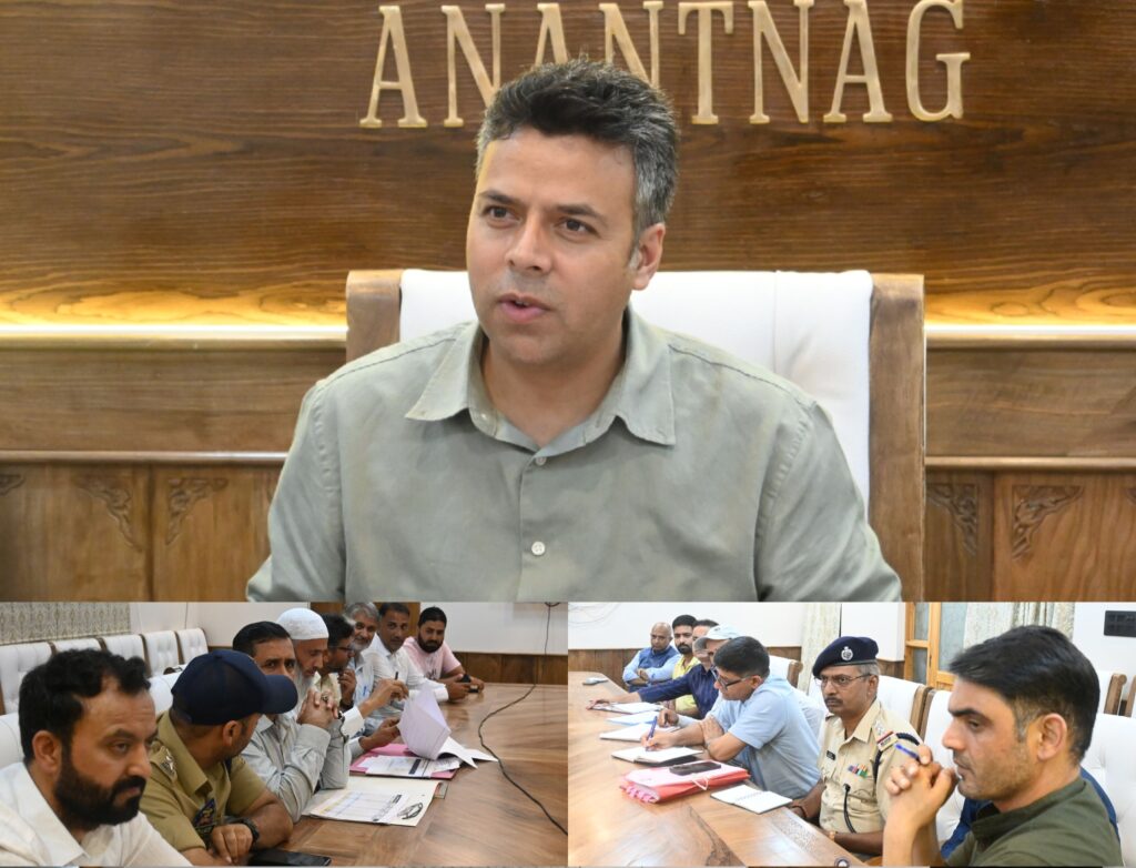 DC Anantnag for effective use of railway goods services for transport of Horticulture produce