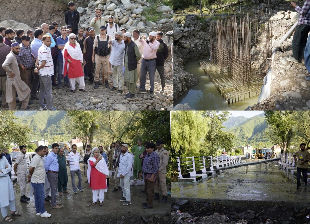 DC Bandipora Inspects Ongoing Development Projects in Upper Kudara, Aragam