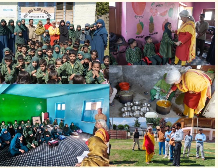 DC Bandipora interacts with Students at Nathpora Middle School