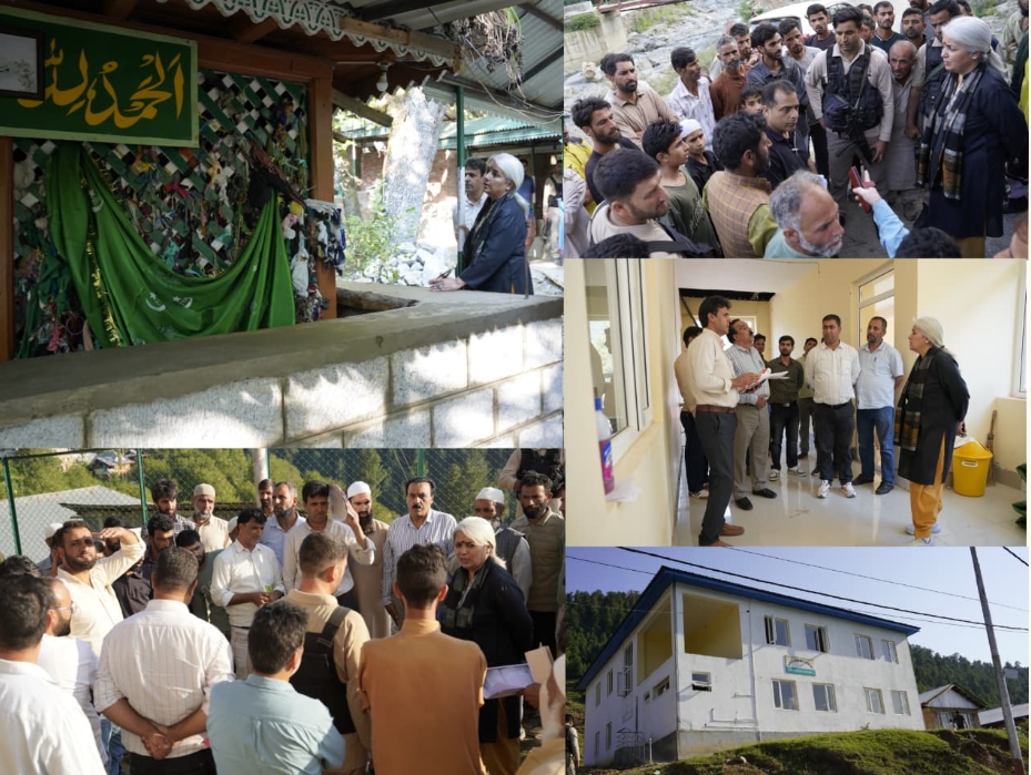 DC Bandipora inspects ongoing Developmental Works, reviews Healthcare, Educational Facilities