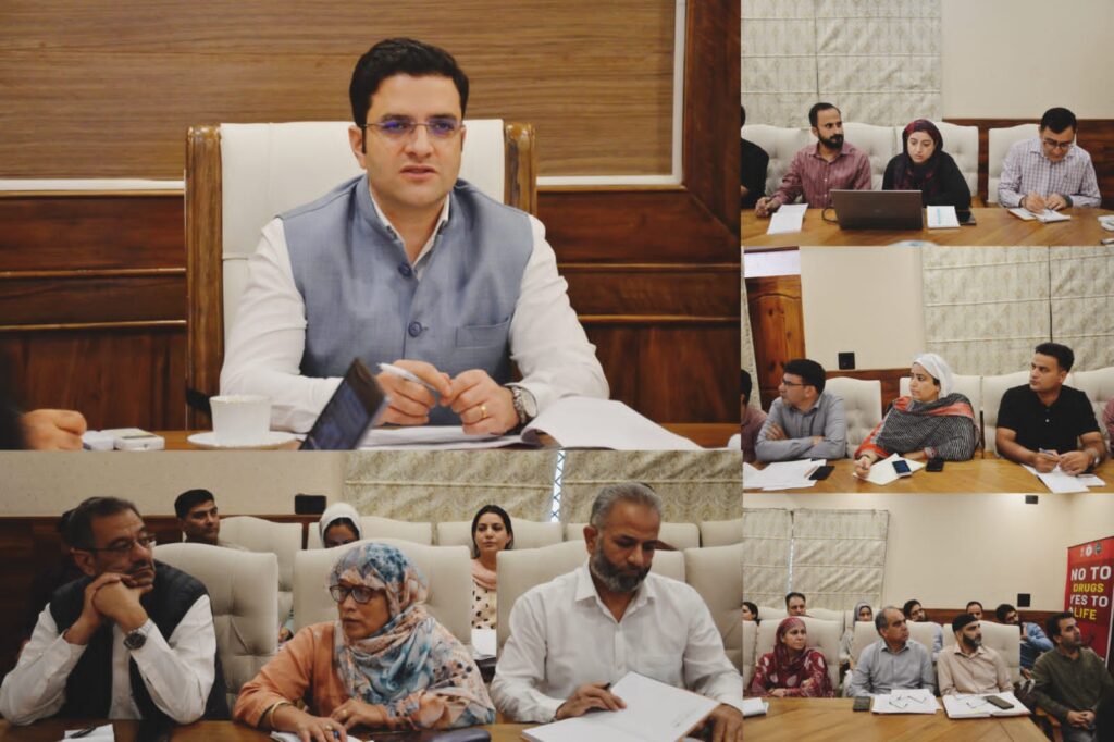 DC Budgam reviews progress under Mission YUVA