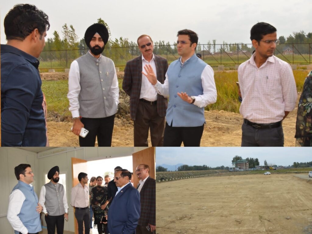 DC Budgam, Director Kashmir Campus take stock of Infrastructure Progress at University of Jammu’s Kashmir Campus