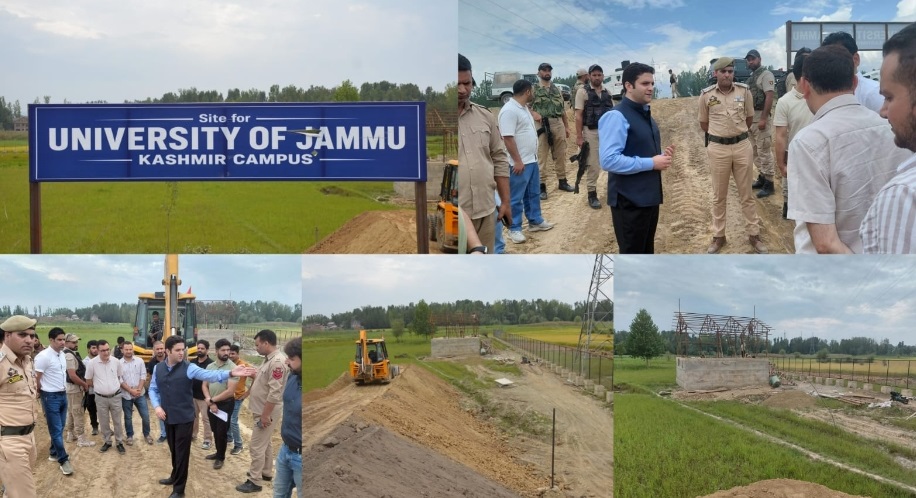 DC Budgam visits University of Jammu Campus at Rakh Arth Bemina