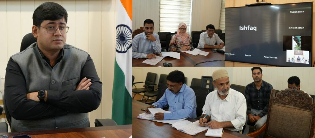 DC Ganderbal reviews Progress of Digital Crop Survey for Kharif 2026, Directs Time-Bound Completion