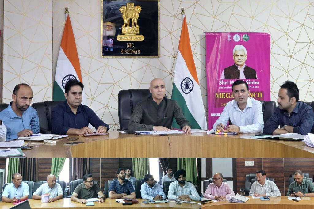 DC Kishtwar reviews progress of Road Projects